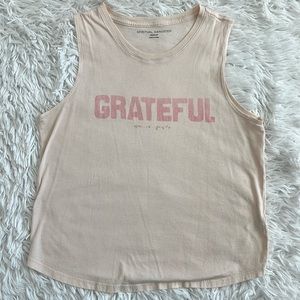 Spiritual Gangster Grateful pink medium top